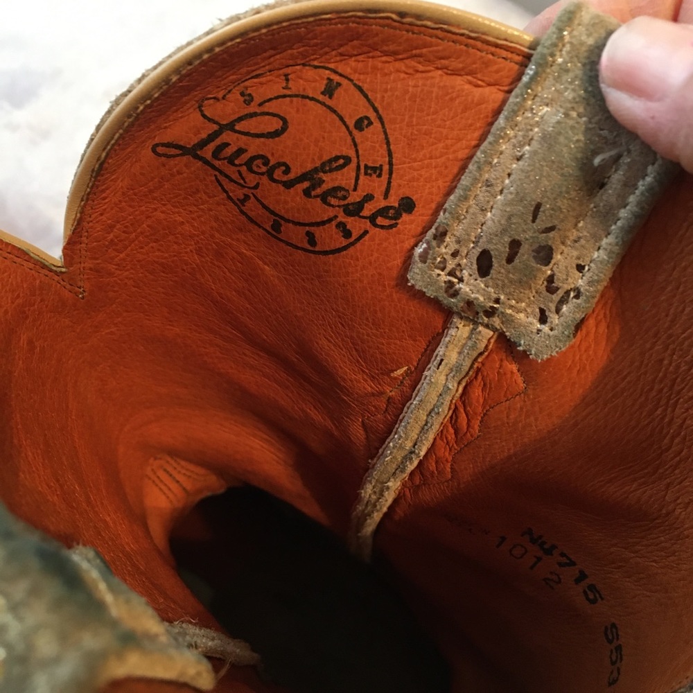 Lucchese Stone Python Snake Sparkle Shine Boot - image 6